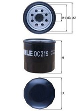 MAHLE OC215 OIL FILTER