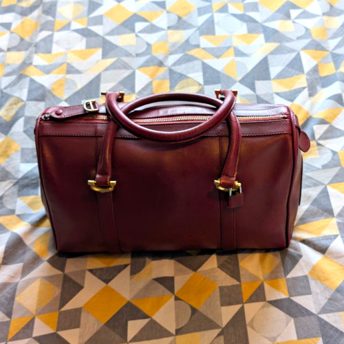 Cartier burgundy leather - cartier,