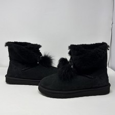 UGG Gita Fur Pom Pom Black