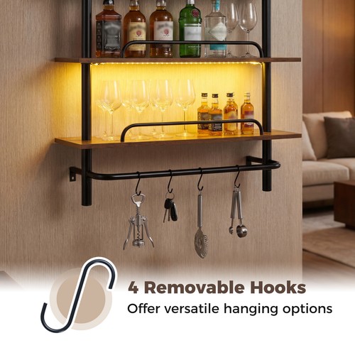 Shelves for wall - with, led
