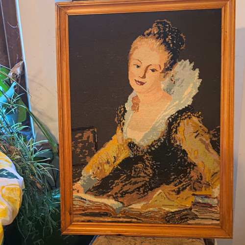 Crosstich elizabethan lady - lady, in