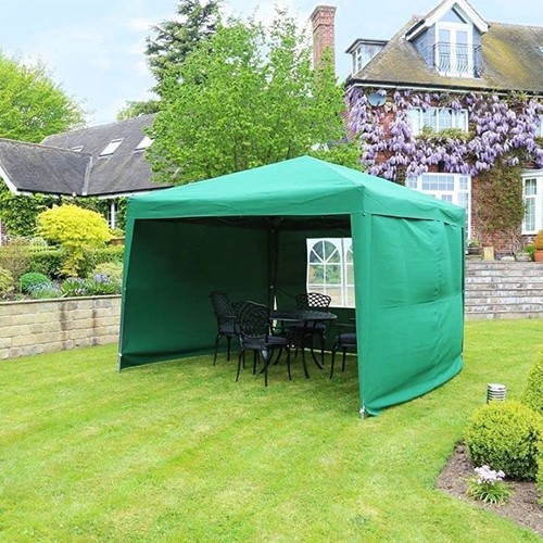 Gazebo with side wall - 3x3m, pop