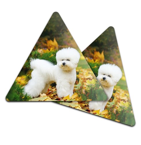 Triangle coaster white - -,