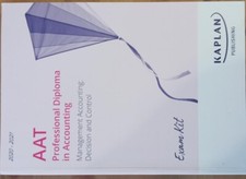 KAPLAN AAT level 4 Management Accounting Study text and Exam Kits