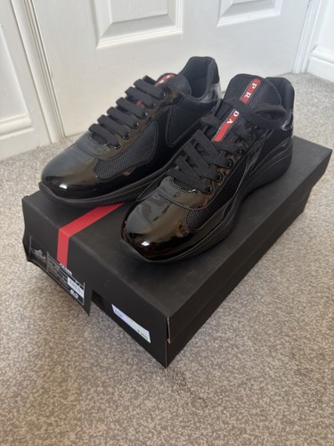 Prada america cup black patent - prada,