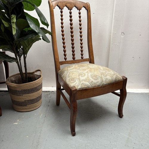 Vintage french walnut bobbin - french,