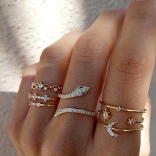 Creative Diamond Ring Set for Women Lightweight and Comfortable to Wear