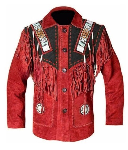Men western red suede leather - western,