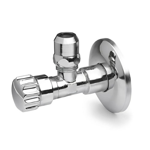 Chrome angle stop - chrome, 1/2