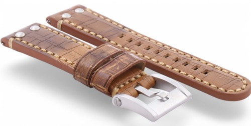 New 24mm genuine steel tan - 24mm,