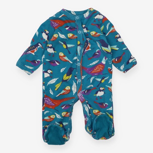 Pigeon organics sleepsuit blue - pigeon,