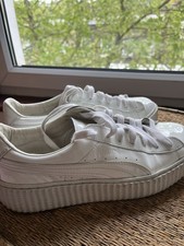 Puma Rihanna Glo White Patent Leather Creepers Fenty Size 7 Hardly Worn 