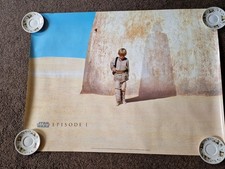 Star Wars Phantom Menace UK Advance Quad Poster. Original DS. 40" X 30"