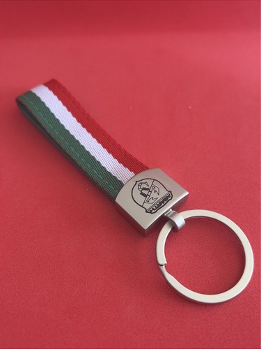 Tri colour key ring - colour, suitable