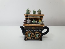 Vintage Regency Fine Art Miniature Aga Cooker Tea Pot Trinket Box 8cm