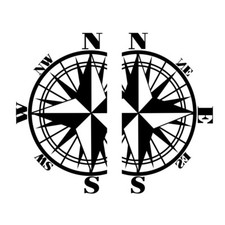 Motorhome Car Camper Van Caravan Sticker Decal Body Graphic Compass Mountains