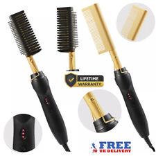 Hair Hot Comb Straightener Professional Press Comb Electric Hot Comb Portable UK