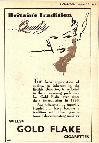 1950 advert for wills gold - 1950's, wills's