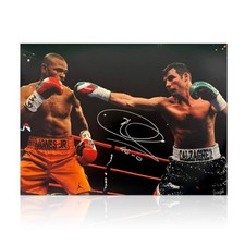 Joe Calzaghe Signed Boxing Photo: VS Roy Jones Jr