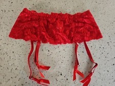 Red Suspender Belt Large 14-16