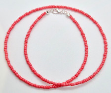 Coral opaque seed bead - seed,