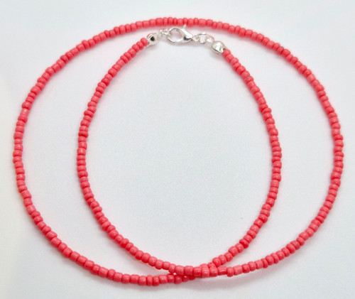 Coral opaque seed - coral,