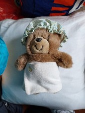 Vintage Teddy Wearing Mop Cap And Bath Robe