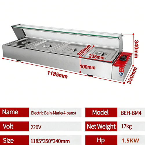Bain marie electric food - bain,