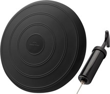 Wobble Cushion  Core Balance Trainer | FREE Pump | Posture & Fitness BLACK