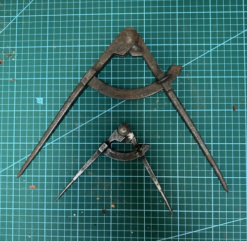 Pair vintage dividers - of,