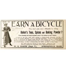 W.G. Baker Teas Bicycles 1897