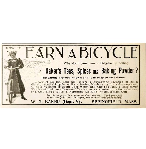 Baker teas bicycles - w.g.,