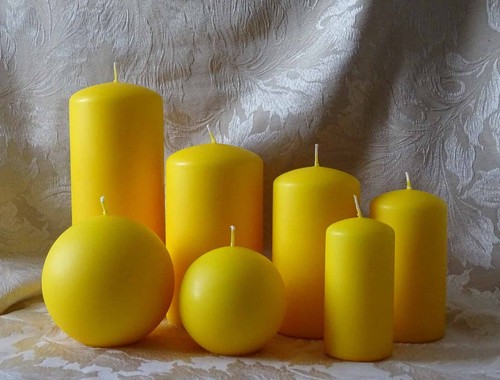 Yellow matt matte decorative - yellow,