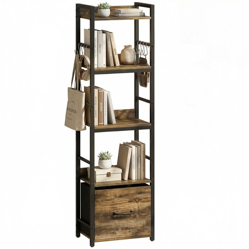 Homcom tier bookshelf - homcom, 4-tier