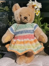 Hand knitted teddy bear