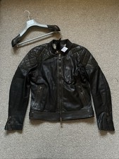 Iconic Belstaff Outlaw Leather Jacket Black Large UK40/IT50 RRP £1350