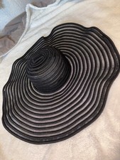 Black Floppy Sun Hat Never