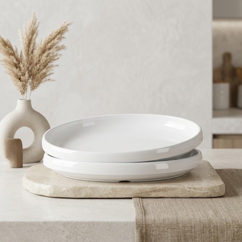 White melamine oval for - white,