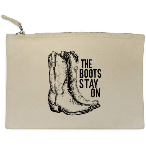 The boots stay canvas - 'the,