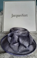 Jacques Vert Elegant Purple Hat Weddings Formal Occasions Small imperfection