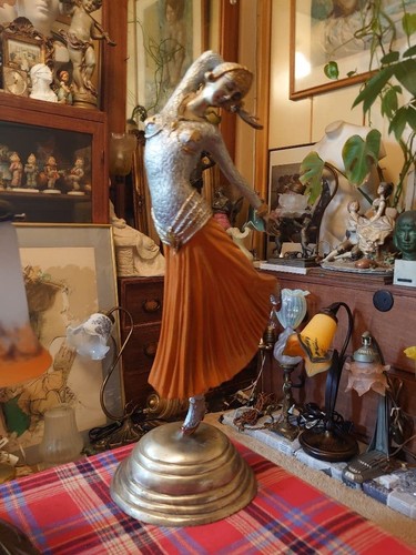 Louis icart dancer bronze art - bronze,
