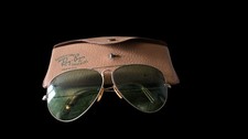 Vintage 40/50s Ray Ban B&L Aviator 12k GF Sunglasses w/Case