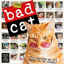 Bad Cat Wall Calendar 2026 -