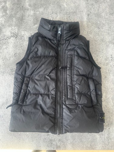 Boys stone island gilet - stone,