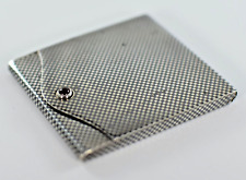 ANTIQUE SILVER NIELLO CHECKERBOARD MATCH BOOK HOLDER VESTA CASE c1890