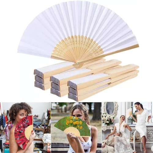 White paper fan 20pcs - paper, folding