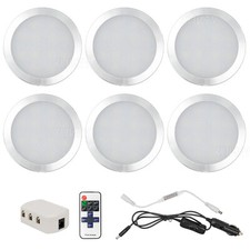 6x12V Interior LED Spot Lights For VW T4 T5 Camper Van Caravan Motorhome Light