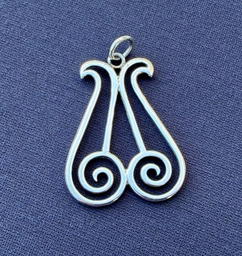 Ortak sterling silver pendant - ortak,