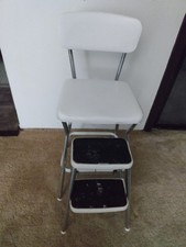 Vintage cosco white step stool - cosco,