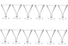 Plastic Martini Glasses Clear